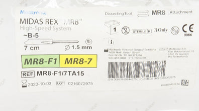 Medtronic MR8-F1/7TA15 Midas Rex MR8-F1/MR8-7 High-Speed System B-5,7cmx1.5mm(x)